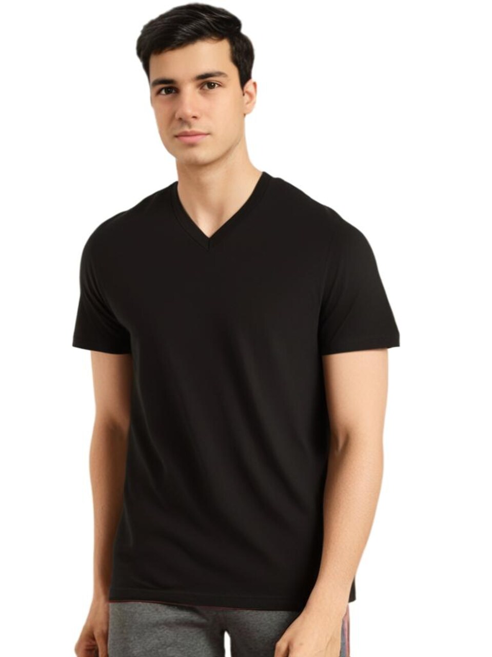 Gildan Softstyle V-Neck Short Sleeve T-Shirt for Casual Wear, Gym Outfits & Custom Printing Cotton Tee